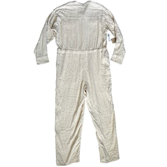 Aritzia Wilfred‎ Free Orne Button Up Jumpsuit Light Sand Size Small - Picture 8 of 14